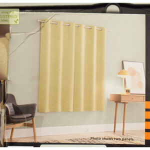 Sun Zero 37x63" Tedrow 100% Blackout Grommet Curtain Panels